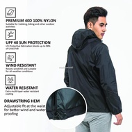 ❡▨☇Forest Premium Windbreaker Men Jacket Reflective Jogging Running Waterproof Jacket | Jaket Lelaki - 30392