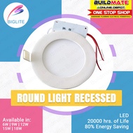 BIGLITE LED Panel Light Recessed Type ROUND BUILDMATE