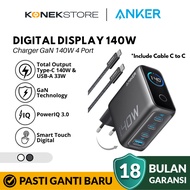 Anker Digital Display 140W Charger with Type C Cable