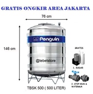 TANGKI AIR - TOREN AIR STAINLESS MERK PENGUIN 500 LITER TIPE TBSK 500