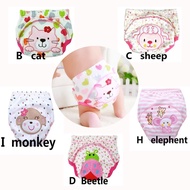 5Pcs Baby Training Pants Cotton Reusable Diapers Waterproof Cloth Nappies Washable 10-14KG