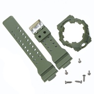 Silicone Watch Band Bezel for Casio GA700 GA700 GA735 Watch Strap Case Men Watch Band G Shock Case R