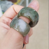 Qianlong Ring, Jade Men's Ring Size 21