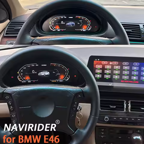 12.3inch Dashboard Cluster For BMW E46 Digital Instrument Speedometer LCD Upgrade Carplay LCD Panel 