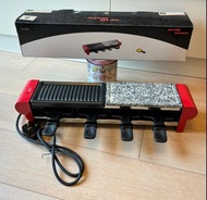 電BBQ爐 + 熱石燒 + 蛋漿燒 + 4格小食燒烤爐，鐵板燒（mini bbq stone grill)