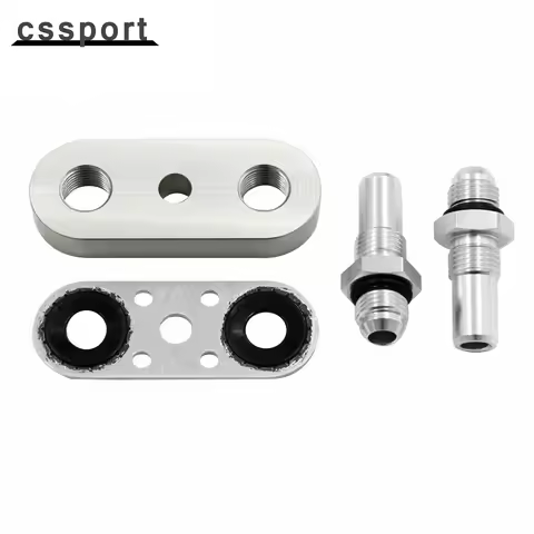 6L80E 6L90E 8L90E Transmission Cooler Line Adapter Plate with 6AN Fittings Seal