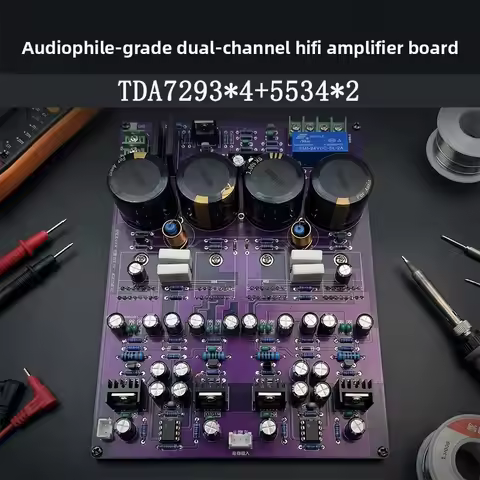 Dual parallel audiophile-grade dual-channel hi-fi amplifier board tda7293 high-power audio amplifier