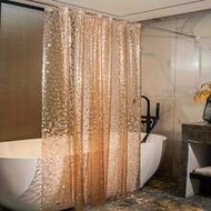 1pc Mildew Resistant Shower Curtain, Available Sizes: 180 X 200cm, 120 X 200cm, 200 X 200cm, 154 X 2