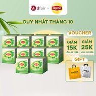 Combo 10 hộp LIPTON TRÀ XANH TƯƠI MỚI (10 gói x 1.5g)
