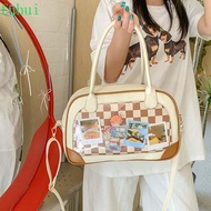 FUHUI Winnie The Pooh Handbag, Kawaii Transparent Pooh Bear Ita Bag, Cute Large Capacity PU Cartoon 