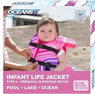 Oceans 7 U SCoast Guard Approved, Infant-Child-Youth Life Jacket Vest Sizes for 8-90 lbs. Type III V