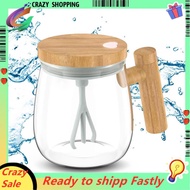 Upgrade Electric High Speed Mixing Cup, 13.5oz/400ML Self Stirring Coffee Mug Waterproof Glass Cup, 