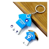 GANTUNGAN Erling Haaland Manchester City Football Player Jersey Keychain