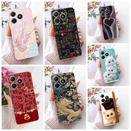 For Realme C63 4G 6.74" Case Fashion Printing Silicone TPU Back Cover For Realme C61 4G RMX3939 RMX3