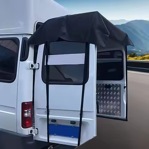180x114cm Universal RV Rear Door Awning Outdoor Camping Shelter Waterproof Sunshade For VW Ford Camp