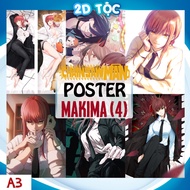 Makima wall sticker A3 poster (4) Anime Manga Chainsaw Man - 2d clan shop