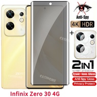 Infinix Zero 30 4G 2023 Private Tempered Glass Anti-Spy Full Cover Screen Protector Anti Peek Privacy Film For Infinix Zero 30 4G Zero30 InfinixZero30 4G 5G Anti Peek Privacy Film