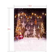 concon 1.5x2 meters / 5x7 feet Christmas Holiday Theme Background Photo Studio Props Foldable Polyes