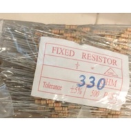 Resistor 1/2 Watt 330 Ohm (Isi 40 Pcs)