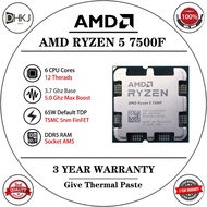 USED AMD Ryzen 5 7500F R5 7500F CPU 5GHz 6-Core 12-Thread 38MB Cache 5NM TDP 65W Socket AM5