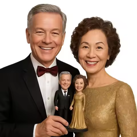 Personalized Custom Bobblehead Handmade Clay Figurine Photo Based 3D Statue Unique Gift For Besties 