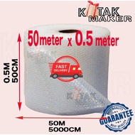 BUBBLE WRAP  0.5M x 50M  **SHIP IN 24HOUR**