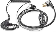 HYS G-Form Security Radio Headset with Microphone PTT Headphones Compatible with Motorola DP1400 CP0