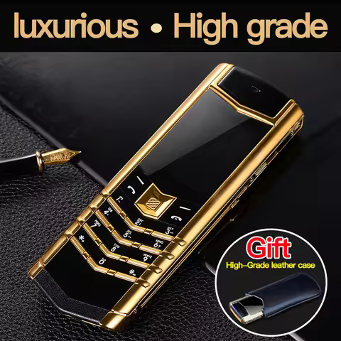 Unlock the luxury metal mobile phone GSM 2G dual analog dual standby Bluetooth mobile phone 1.8-inch