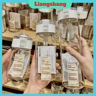 SET OF 3 MuJi TRANSPARENT WATER BOTTLE WATER BOTTLE..