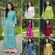High quality Han Chau brocade ao dai, soft silk, bigsize ao dai/ aodailynka88 ao dai vietnam ao dai 