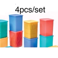 Tupperware tall square round container 2.2L 4pcs