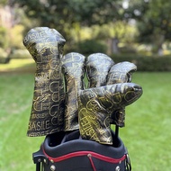 Golf Club Cover Letter Printing PU Club Cover Club Protective Cap Cover Ball Straight Putter Cover