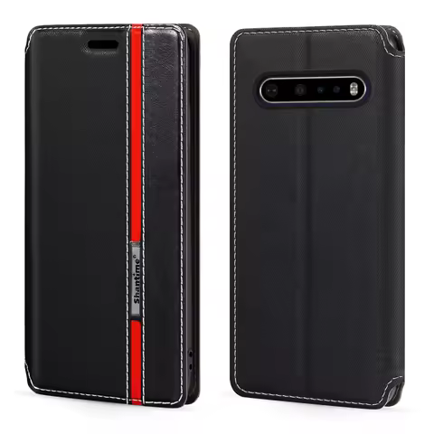 For LG V60 ThinQ 5G Case Fashion Multicolor Magnetic Closure Leather Flip Case Cover with Card Holde