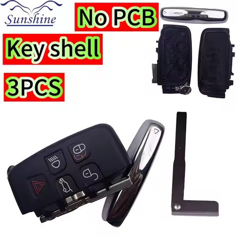 3PCS Remote Car Key Replacemen Shell For Range Rover Sport Evoque Freelander Discovery 4 LR2 LR4 A9 