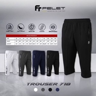 Emma~Seluar FELET TROUSER 3/4 SLIM FIT 3 suku Badminton Pants 718 LOWER KNEE LENGTH Seluar Pendek Su