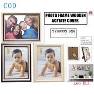 WOODEN PHOTO FRAME ACETATE COVER 6r 6x8 inches yy8033x-6X8