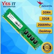 ADATA 32GB DDR4 2666MHz / 3200MHz UNBUFFERED-DIMM DESKTOP PC RAM