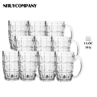 Combo 10 ly nhựa trong suốt mica cao cấp dùng uống trà đá uống bia an toàn tiện lợi | NHUYCOMPANY