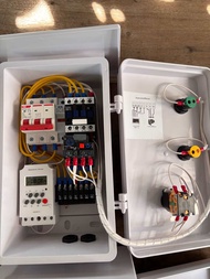 ตู้ควบคุมมอเตอร์ 3เฟส 380V ตั้งเวลาเปิด-ปิด อัตโนมัติ