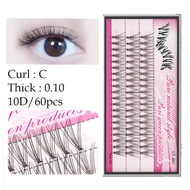 False Eyelash Fake Eyelash Extension 10D Natural Eyelash Extension Kit with DIY Glue and Tweezers