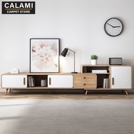Calami Tv Console Cabinet Telescopic Side Cabinet Combination Living Room Storage Tv Cabinet with Drawers Simple Tv Console CA144