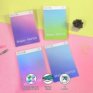 Notebook A5 Garis 70 Lembar Tebal | Memo Pad Estetik Gradient Warna Pastel | Buku Catatan Kuliah Kan
