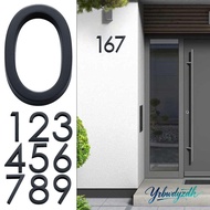 YRBWDYZDH 4inch/10cm Numeral Tag  Black ABS Acrylic Self-Adhesive 0 To 9