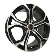 TOYOTA TRD SPORT 17 inch 7JJ 4X100 5X100 ET38 CAR SPORT RIMS CHEAP WHEELS BLACK MACHINE FACE 7963-7