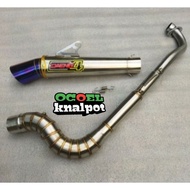 Daeng sai4 Exhaust Full set EX5 WAVE 100/ 110/ 125/ KRISS/ EX5 CLASS/ SRL 115 fi/