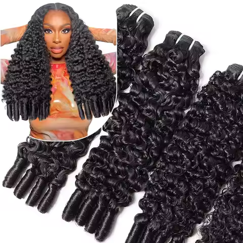 Burmese Curly Hair Bundles Human Hair Extensions Unprocessed Raw Hair Burmese 3C4A Curls 1/3/4 Pcs H