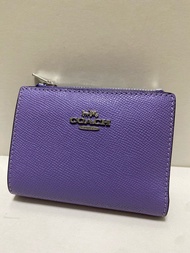 Like New Coach Purple Lilac Lavender Wallet 新淨淺紫色銀包