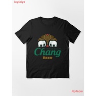 Thailand Chang Beer Bottle Label Essential T-Shirt Men's Cartoon Print