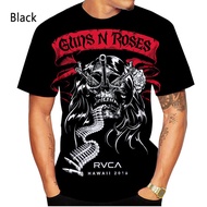 Guns N Roses summer 3D printed T-shirt men's and women's casual short-sleeved streetwear