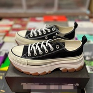 Black Low-Top Shoes - Genuine Leather, Durable & Anti-Slip 8AXU